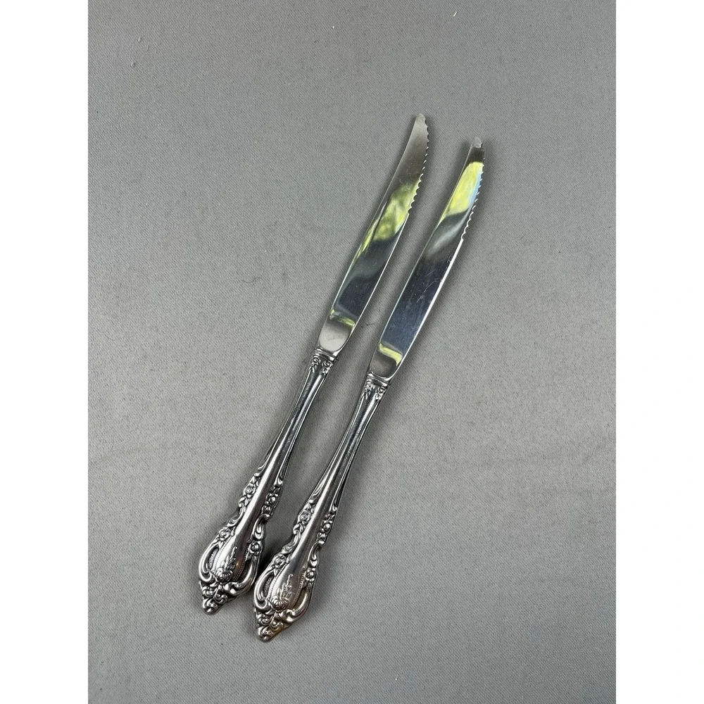 2 Oneida Community BRAHMS Stainless Steak Knives